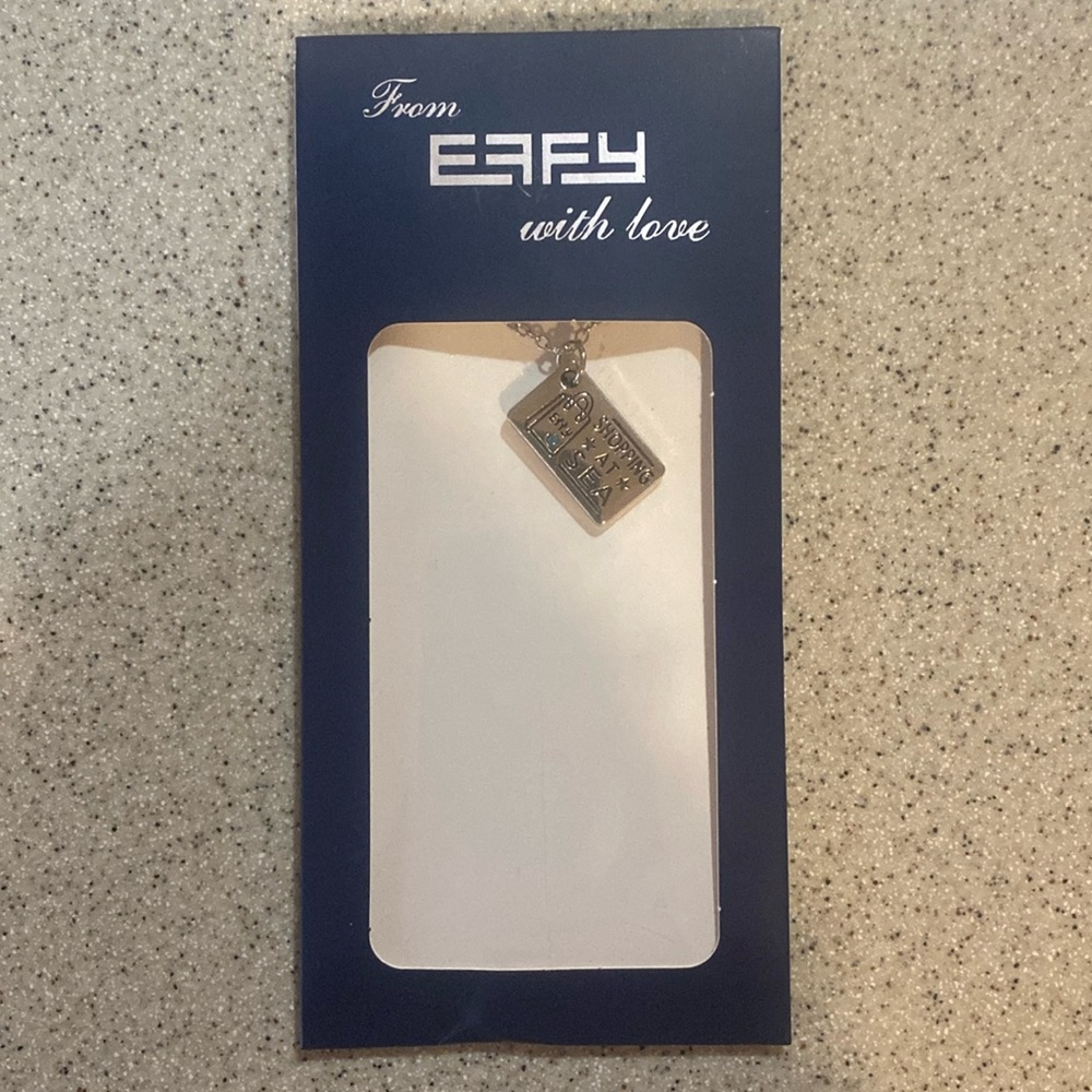 Effy necklace NWT Shopping at Sea charm